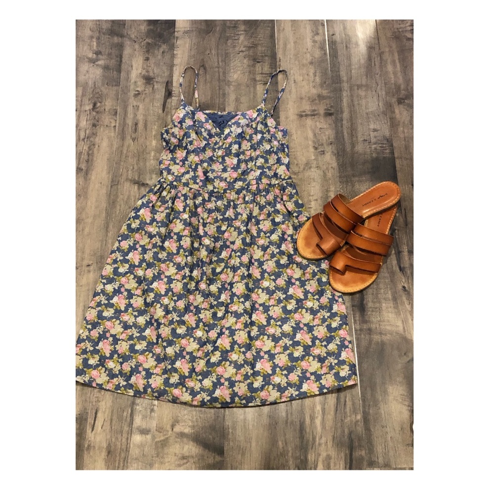 Mossimo Supply Co. Denim floral print dress